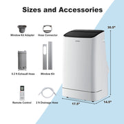 15,000 BTU Smart Portable AC with Heating