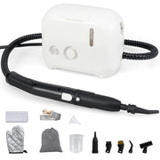1500W Portable Steam Cleaner with 34 oz Water Tank-White