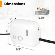 1500W Portable Steam Cleaner with 34 oz Water Tank-White