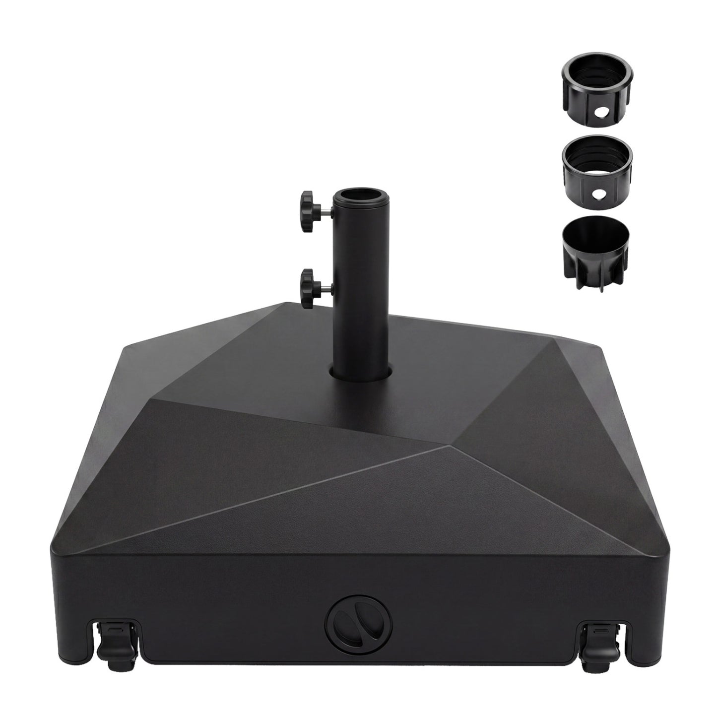154lbs Mobile Fillable Patio Umbrella Base with 4 Wheels