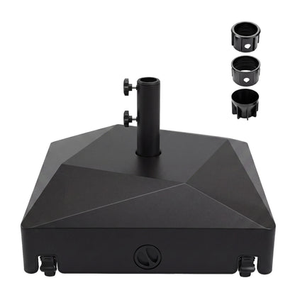 154lbs Mobile Fillable Patio Umbrella Base with 4 Wheels