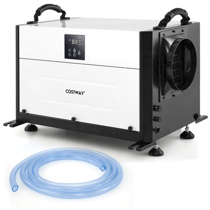 155 Pint Crawl Space Dehumidifier with 3 Modes and 24H Time-White