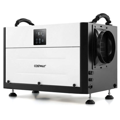 155 Pint Crawl Space Dehumidifier with 3 Modes and 24H Time-White