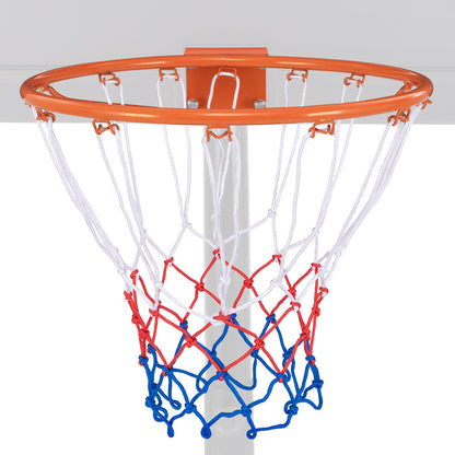 15 Inch Basketball Rim Goal Replacement with All Weather Net and Mounting Hardware
