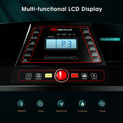 1.0 HP Foldable Treadmill Electric Support Mobile Power