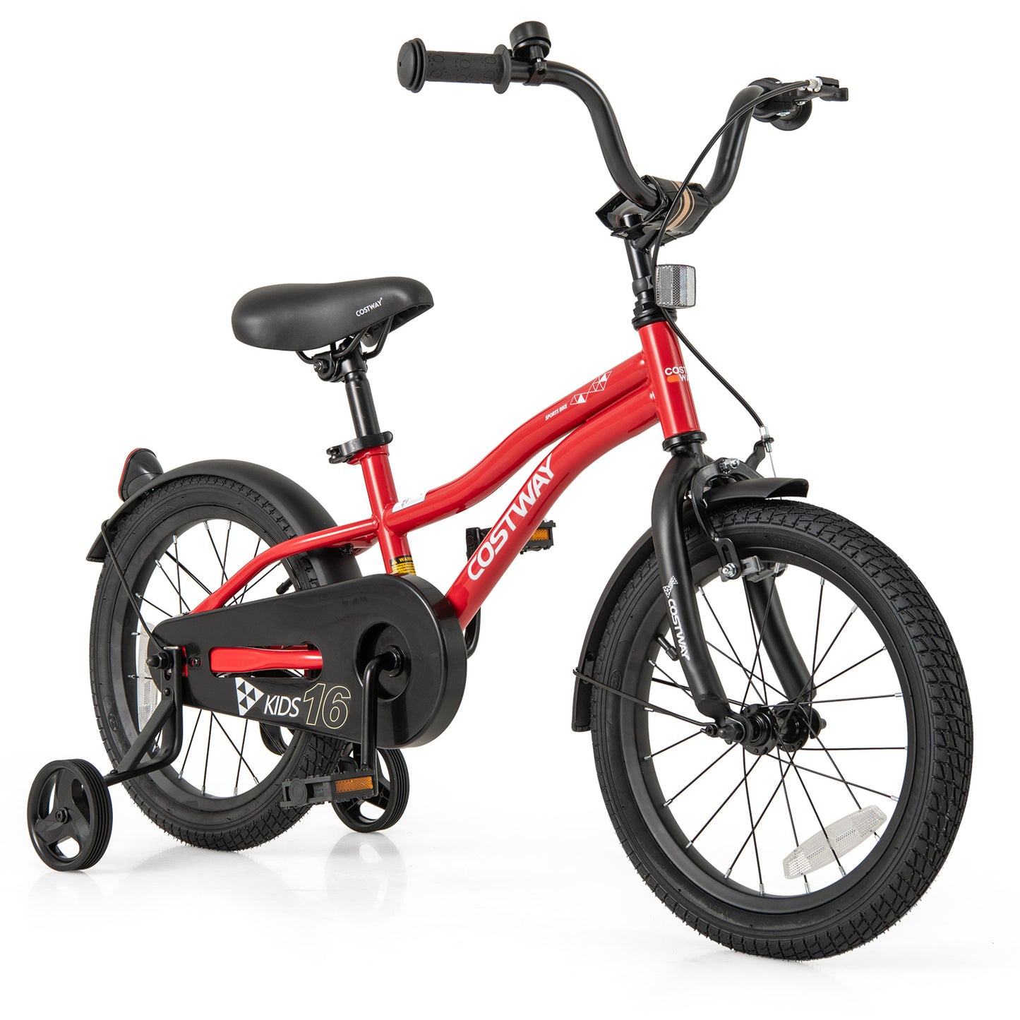 14 Inch Kids Bike Adjustable Bicycle with Reflectors and Bell for 3-5 Years Old - 7 Years Old