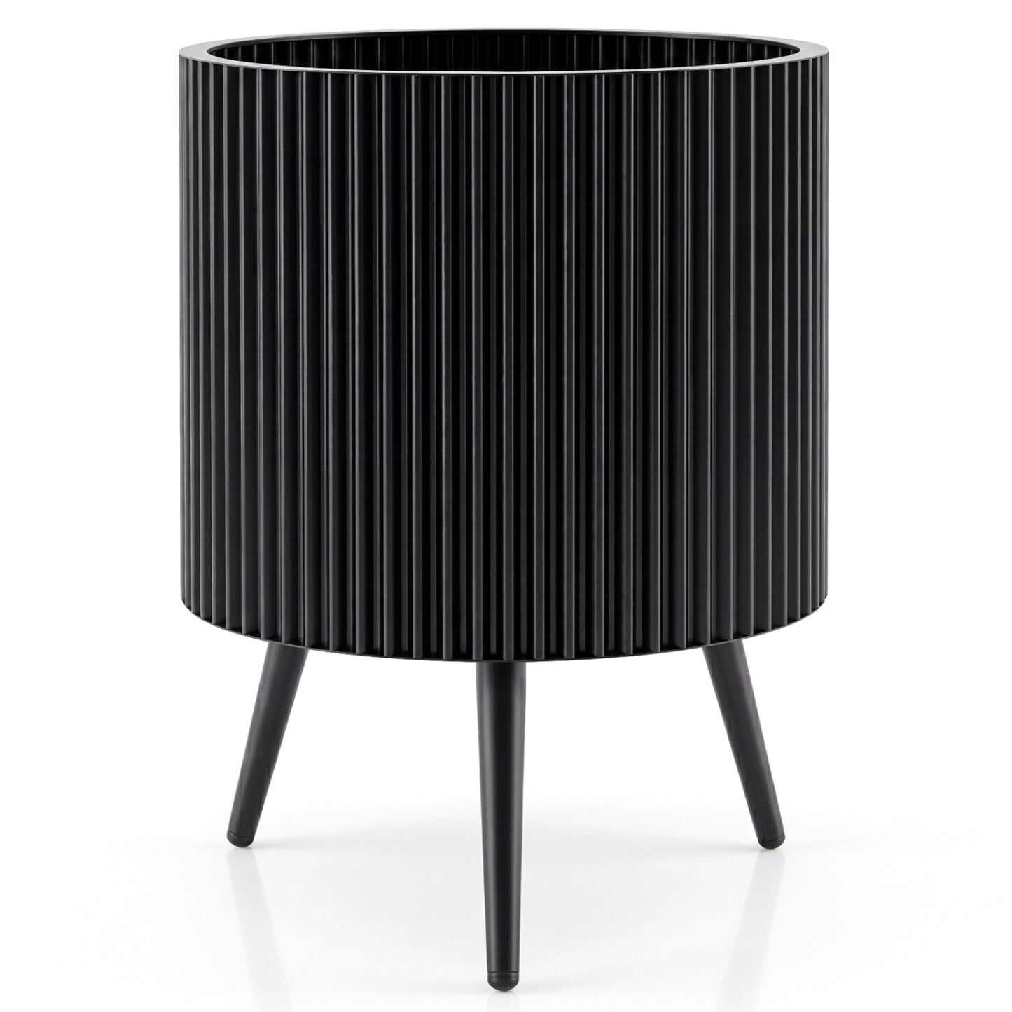 20-Inch Raised Metal Planter with Stand and Drainage Holes