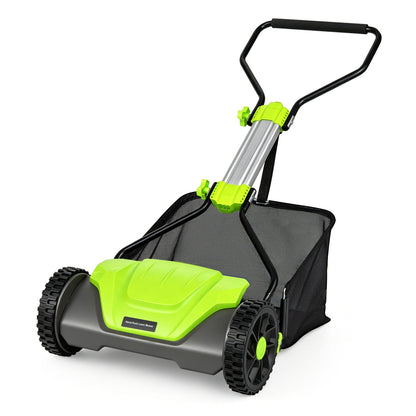16-Inch Push Reel Lawn Mower with 8-Gallon Grass Catcher