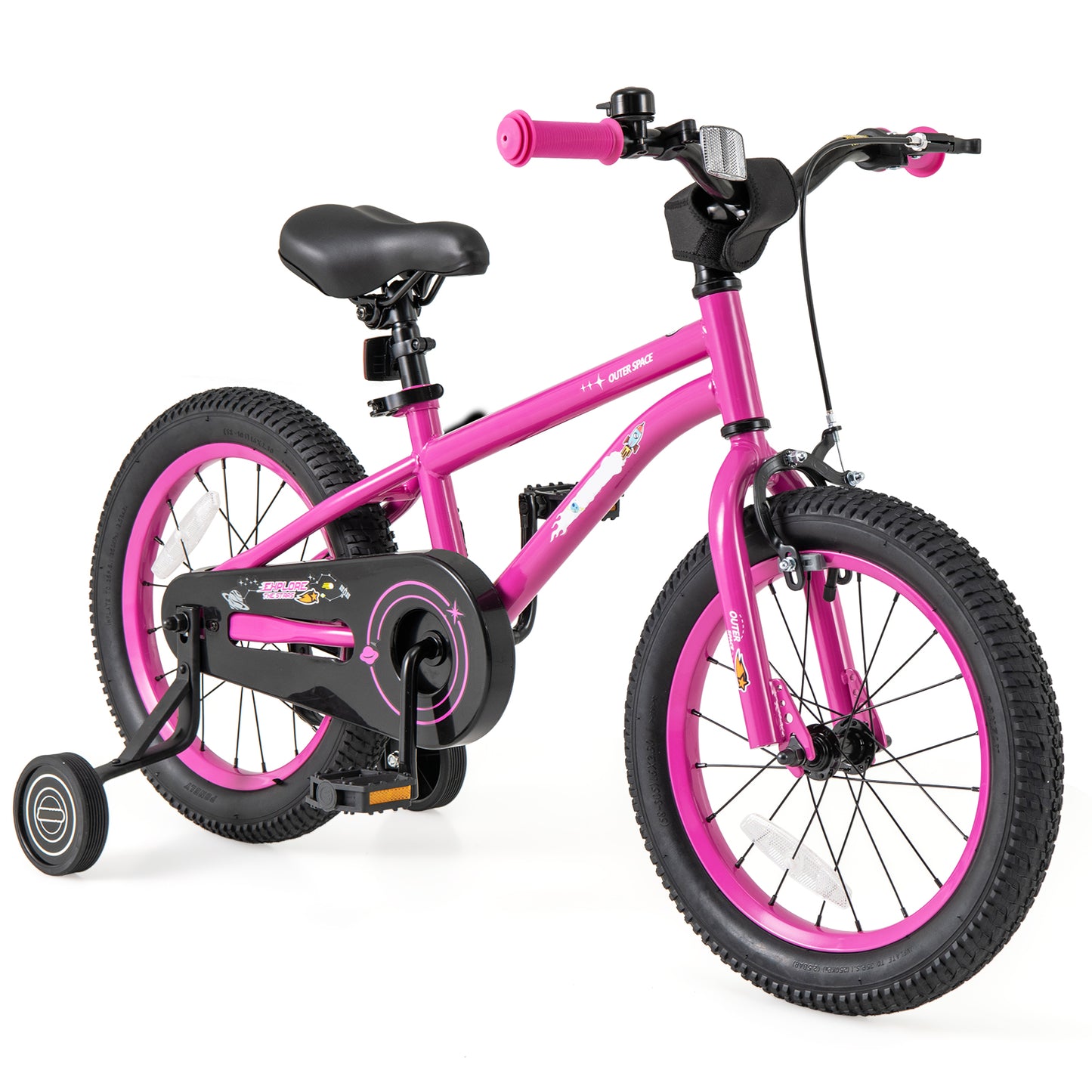 16-Inch Kids Bike for 4-7 Years Old Adjustable with Removable Training Wheels-16 inches - 16 Inches