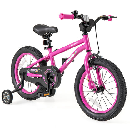 16-Inch Kids Bike for 4-7 Years Old Adjustable with Removable Training Wheels-16 inches - 16 Inches