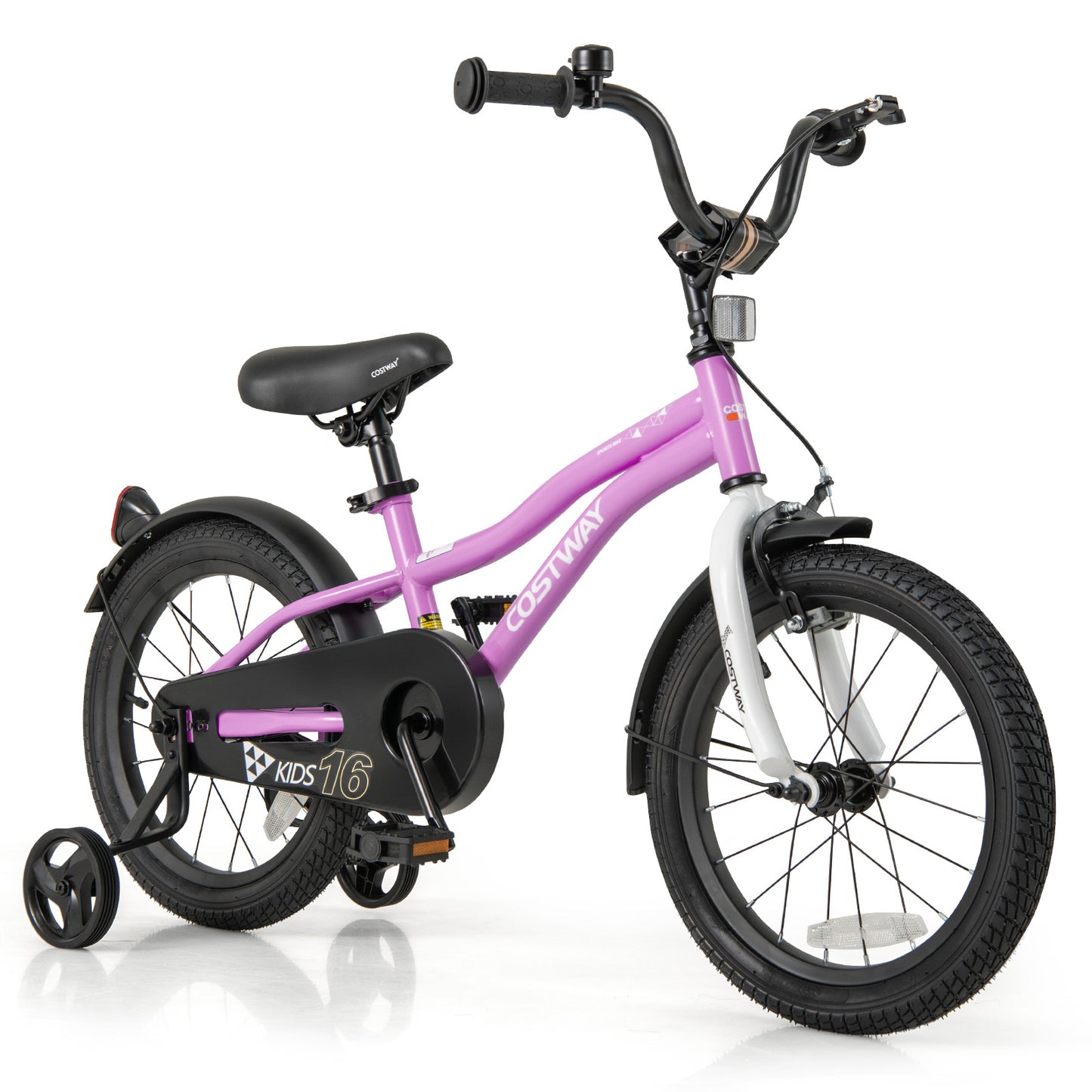 Kids Bike 14-Inch Children Training Bicycle with 2 Brake for 3-5 Years Old - 7 Years Old
