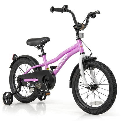 Kids Bike 14-Inch Children Training Bicycle with 2 Brake for 3-5 Years Old - 7 Years Old