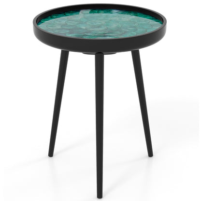Sea Shell End Table with Tray Top - Mid-Century Modern