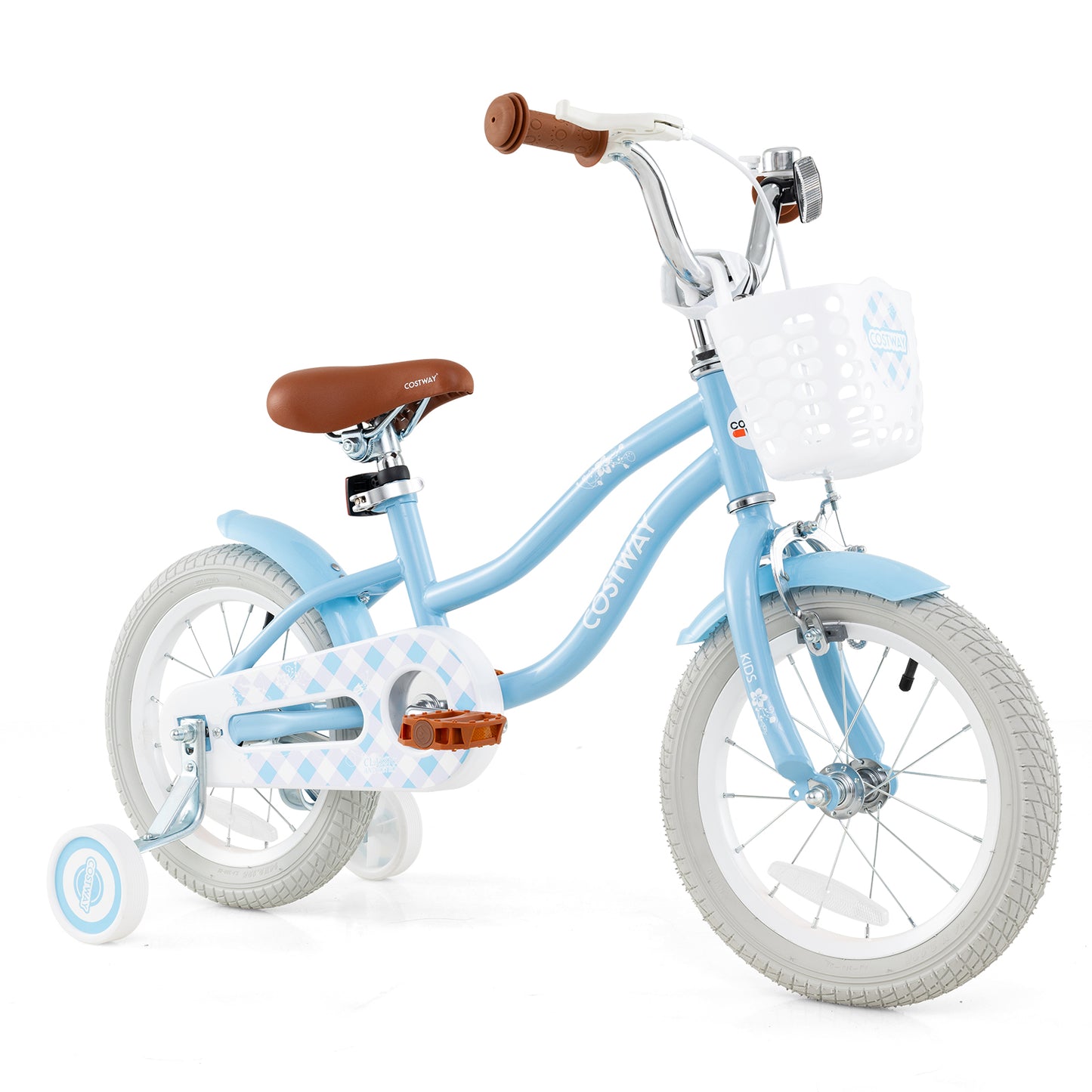 12 Inch Kids Bike with Adjustable Handlebar and Seat for 3-4 Year Old - 7 Year Old