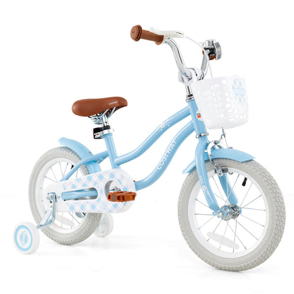12 Inch Kids Bike with Adjustable Handlebar and Seat for 3-4 Year Old - 7 Year Old