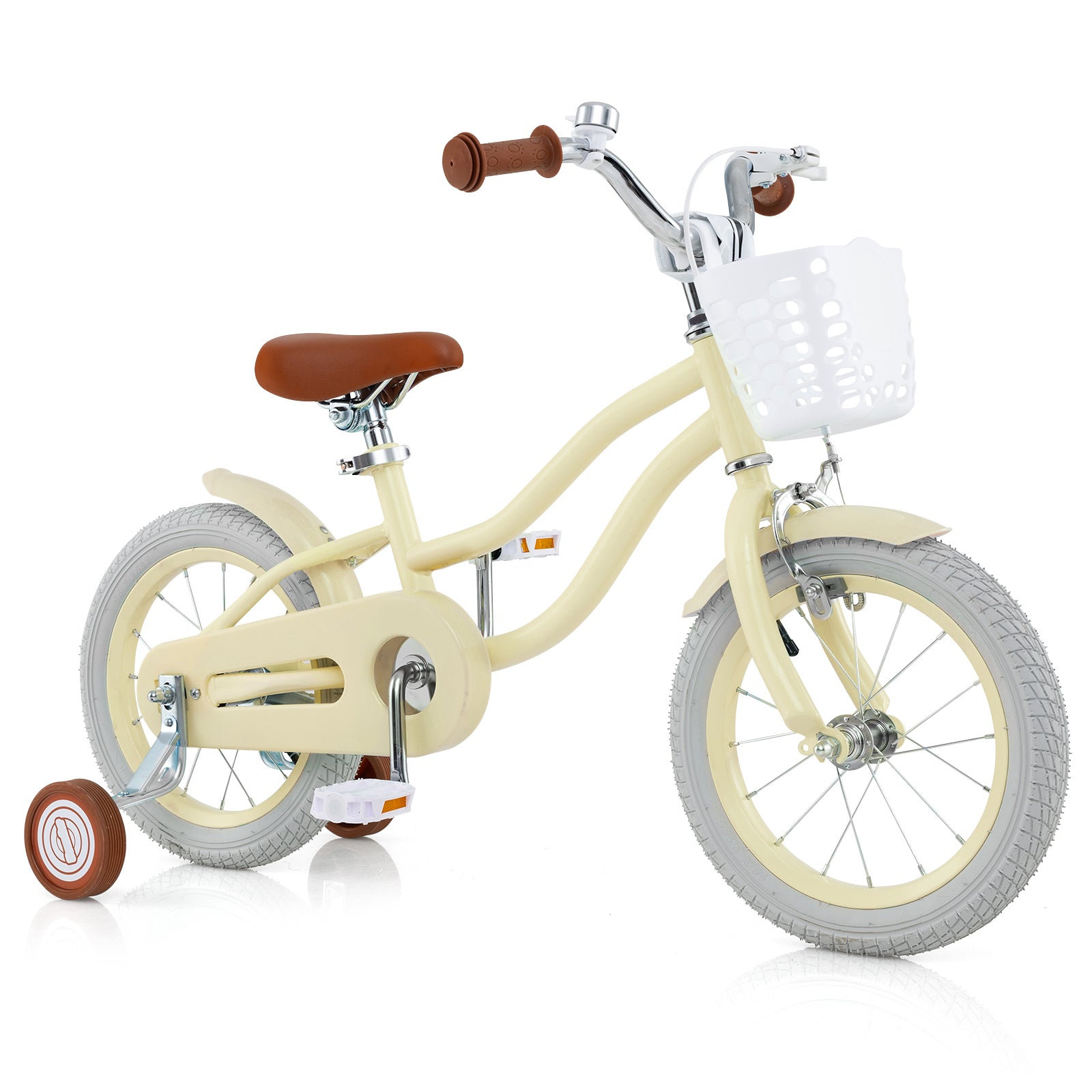 14/16/18 Inch Kids Bike Adjustable with Training Wheels Ages 3-8 Years Olds-18 inches - 16 Inches