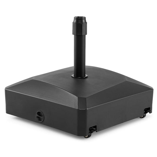 176 LBS Fillable Mobile Umbrella Base with 4 Wheels and 2 Locks