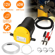 12V Oil Change Pump 60W Oil Diesel Fluid Extractor Electric Suction Transfer Extractor Oil Quick Changer for Boat, Tubes, Truck, RV, ATV