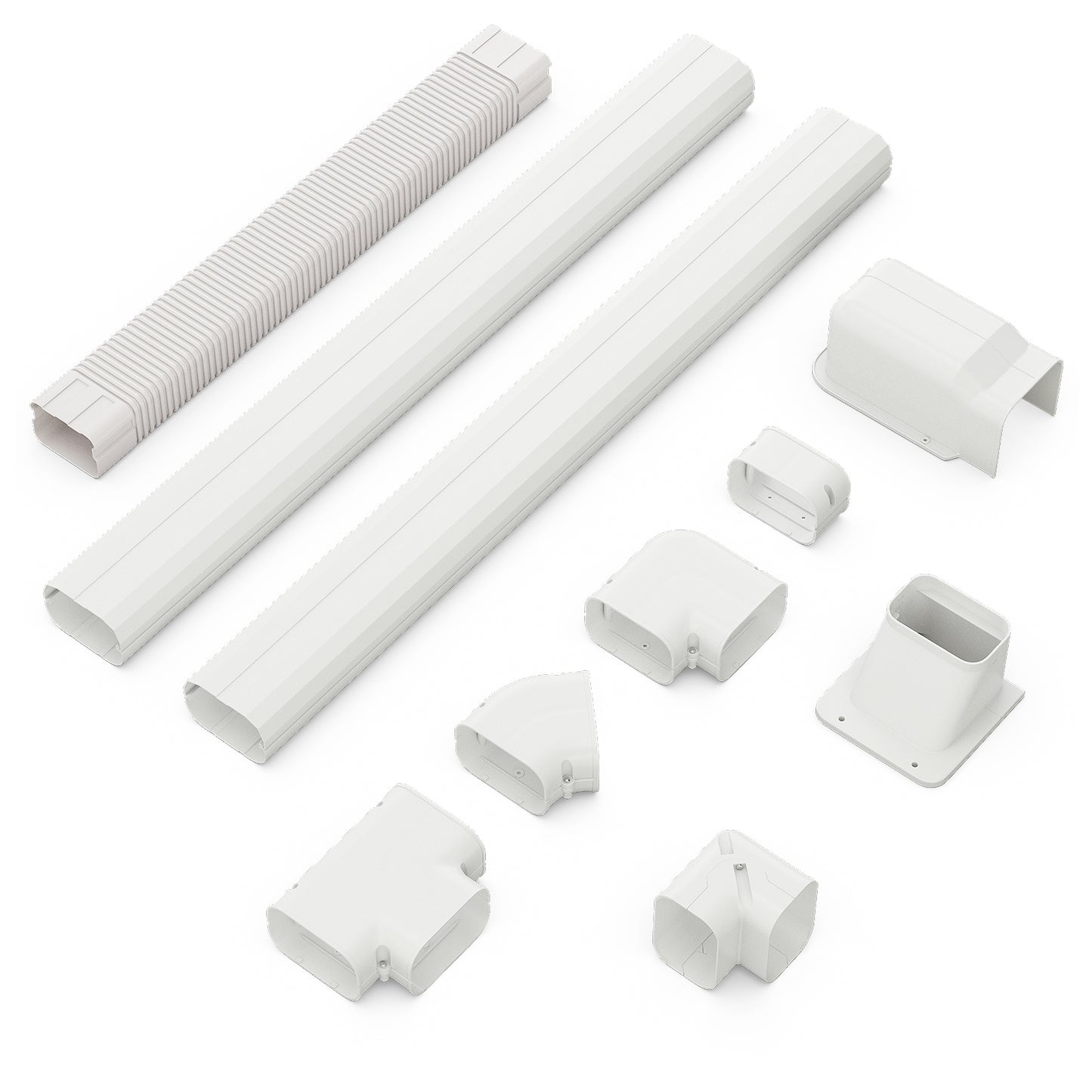 4 Inches W Mini Decorative PVC Slim Line Cover Kit-4 inches