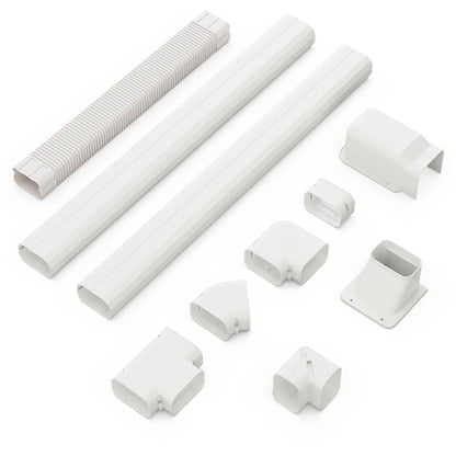 4 Inches W Mini Decorative PVC Slim Line Cover Kit-4 inches