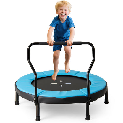 40 Inch Trampoline for Kids Indoor Outdoor Fitness Trampoline-Blue