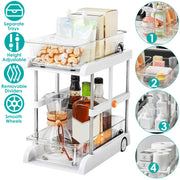 2-Tier Height Adjustable Under Sink Organizer