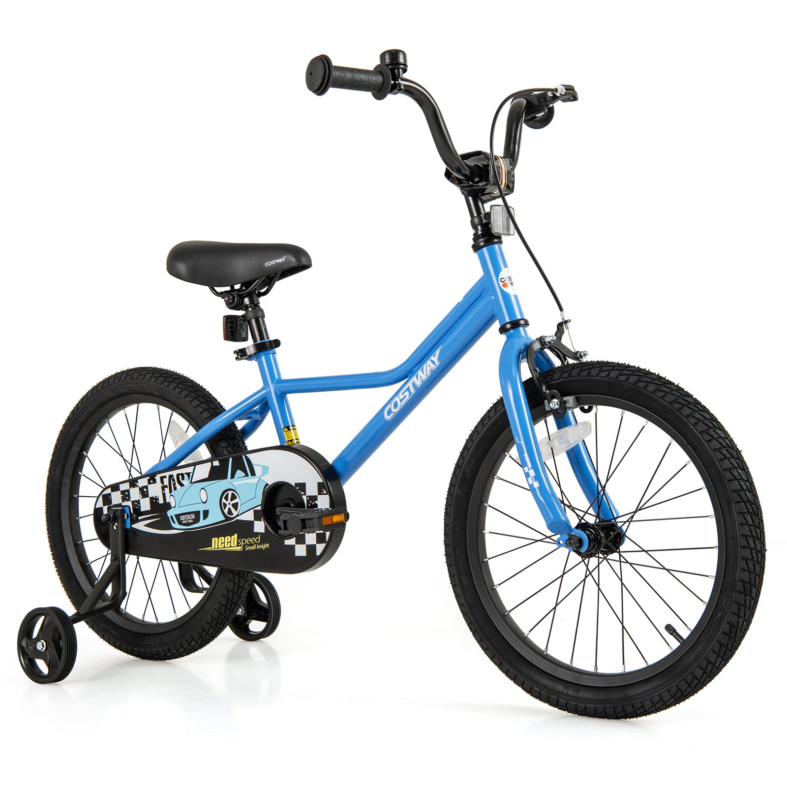 14 Inch Kids Bike with Removable Training Wheels for Aged 3-5 Years Old - 8 Years Old