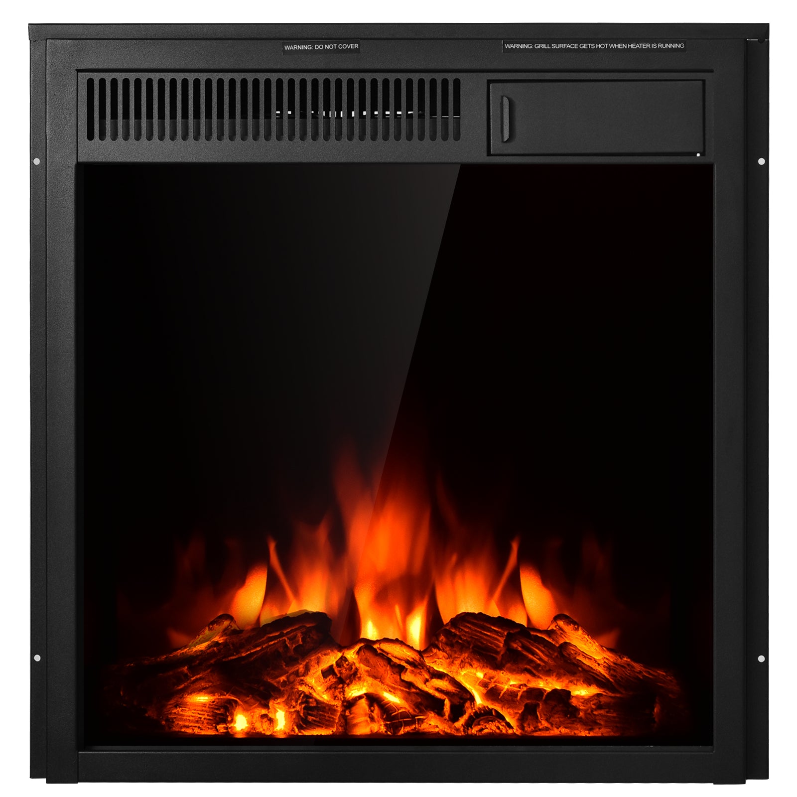 18/22.5 Inch Electric Fireplace Insert with 7-Level Adjustable Flame Brightness - 22.5 Inches