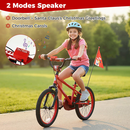 Kids Bike 12-18 Inch with Training Wheels & Christmas Music