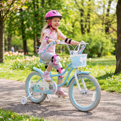 Kids Bike 12-20 Inch with Training Wheels & Basket