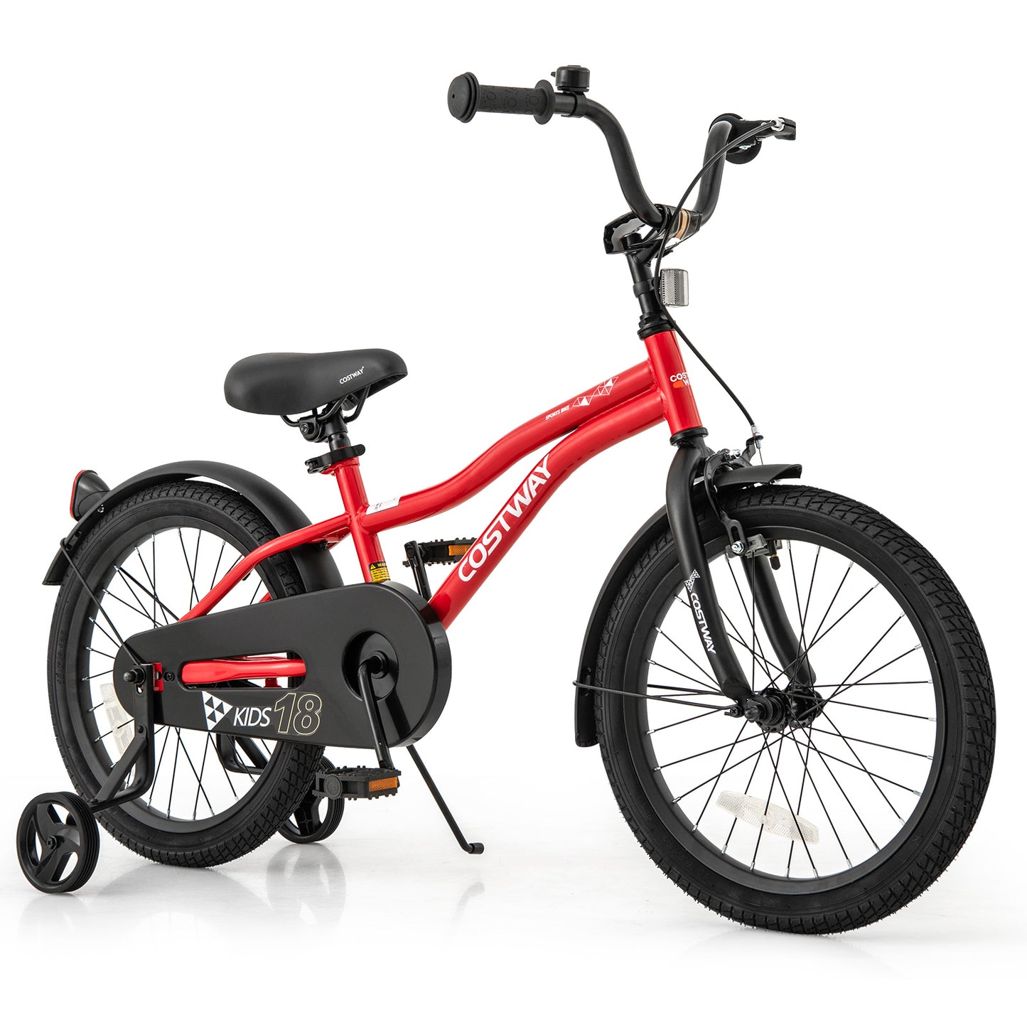 14 Inch Kids Bike Adjustable Bicycle with Reflectors and Bell for 3-5 Years Old - 8 Years Old