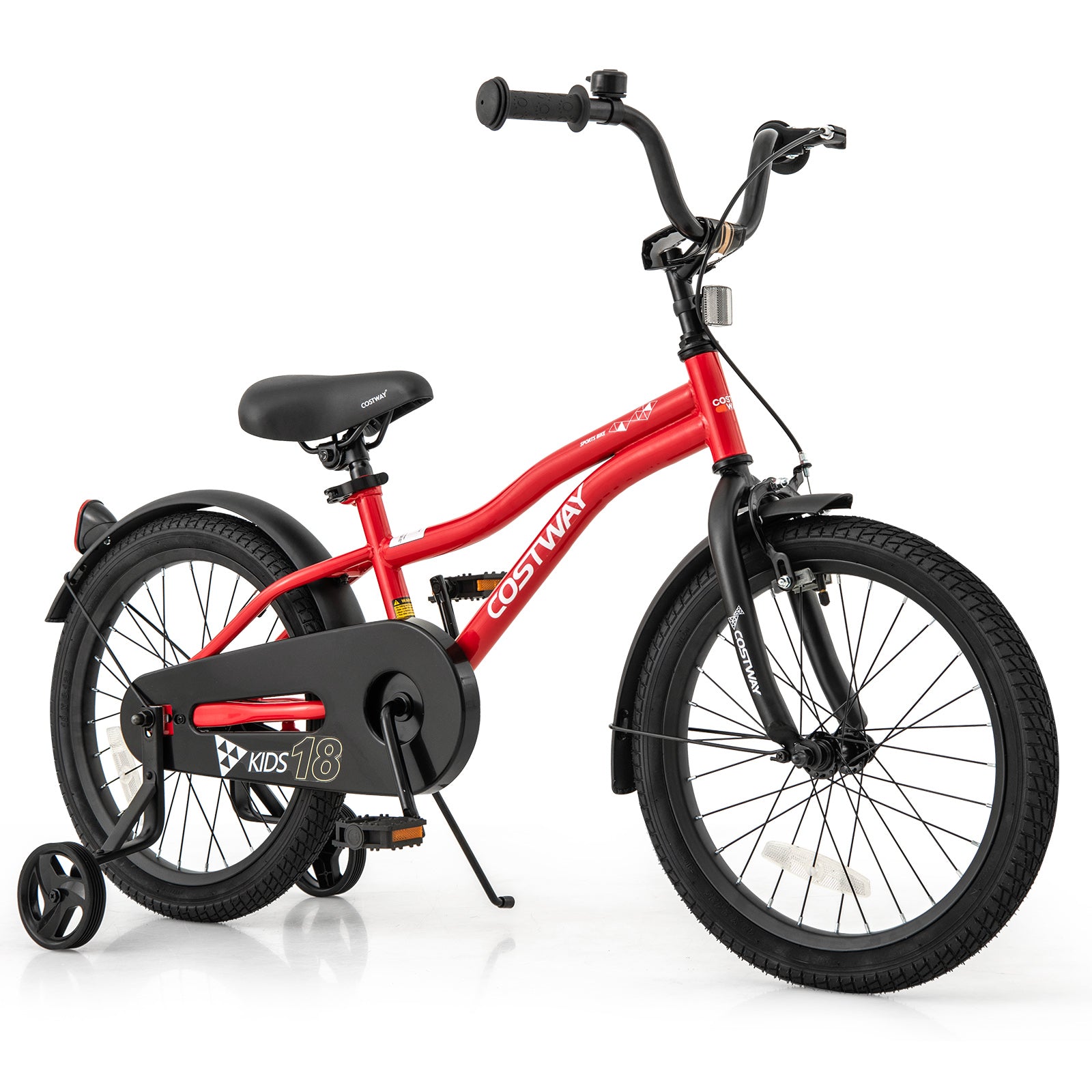 14 Inch Kids Bike Adjustable Bicycle with Reflectors and Bell for 3-5 Years Old - 8 Years Old