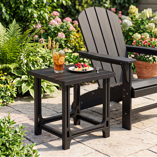 18" Adirondack Side Table with Slatted HDPE Surface