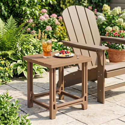 18" Adirondack Side Table with Slatted HDPE Surface