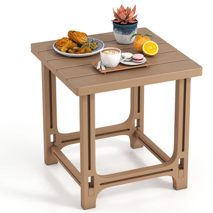 18" Adirondack Side Table with Slatted HDPE Surface