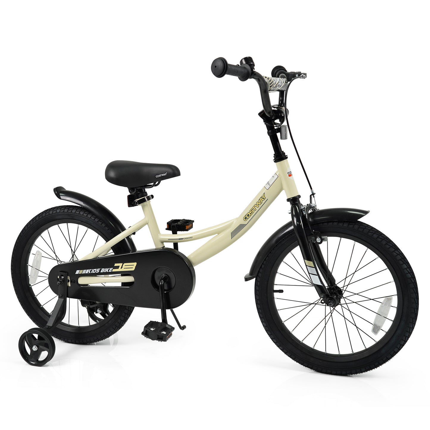 18 Inches Kids Bike Sport Bicycle with Removable Training Wheels