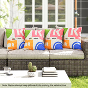 18 x 18 Inch Inches Square Throw Pillows with Removable and Washable Velvet Pillow Cases-Pink