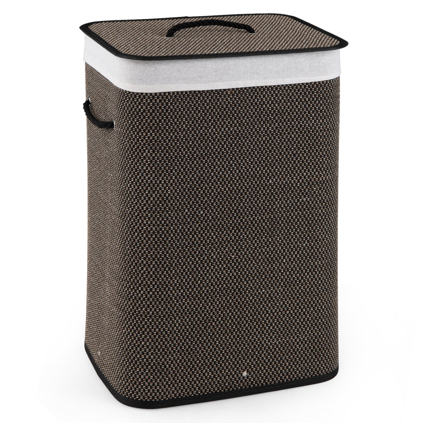 19 Gallon Bamboo Laundry Hamper with Removable Liner