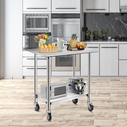 Stainless Steel Commercial Kitchen Prep and Work Table