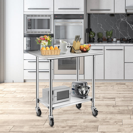 Stainless Steel Commercial Kitchen Prep and Work Table