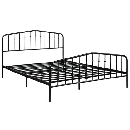 Queen Size Metal Bed Frame Slat Platform
