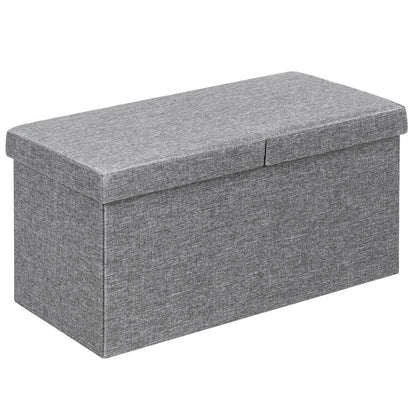 30 Inch Folding Storage Ottoman with Lift Top