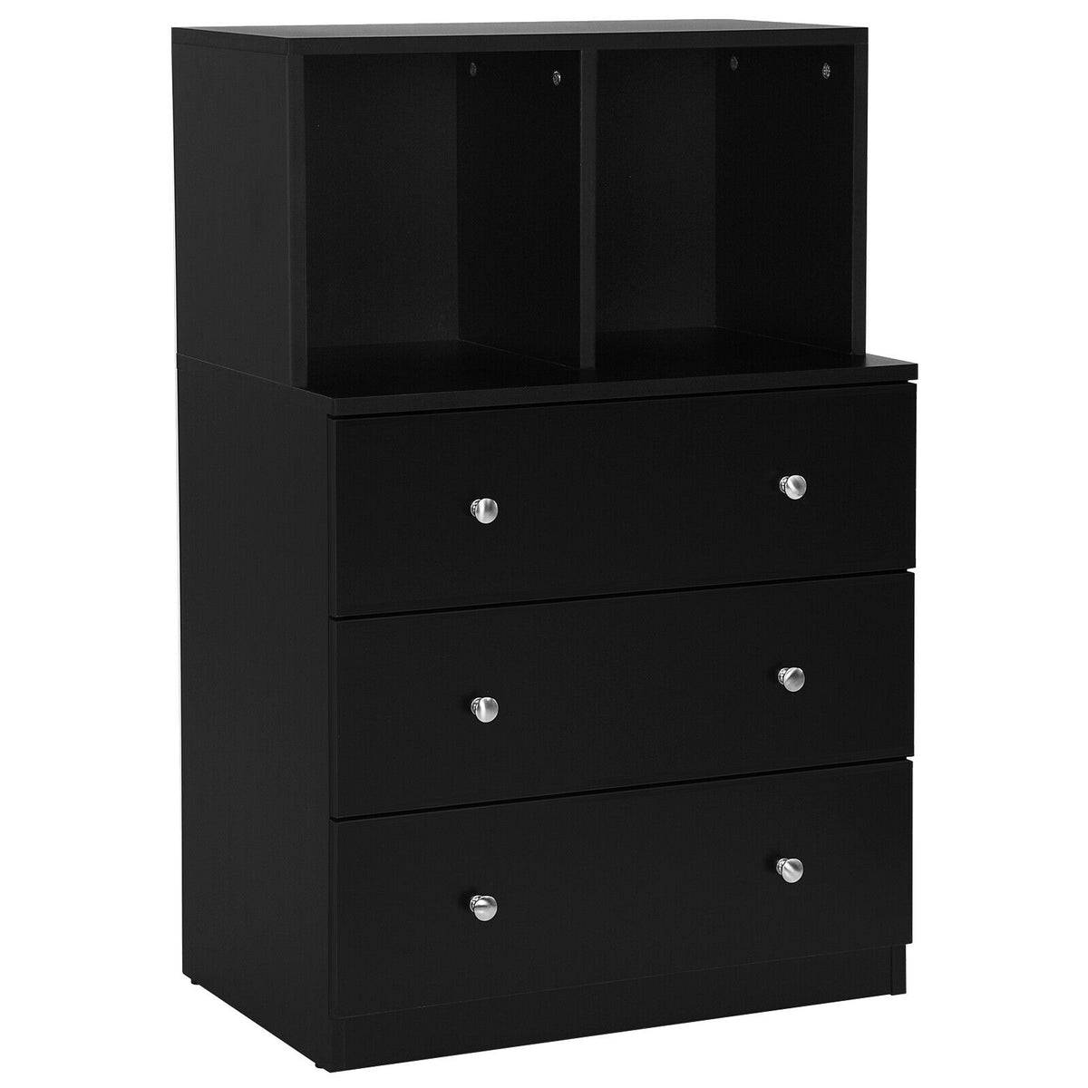3 Drawer Dresser with Cubbies Storage Chest for Bedroom
