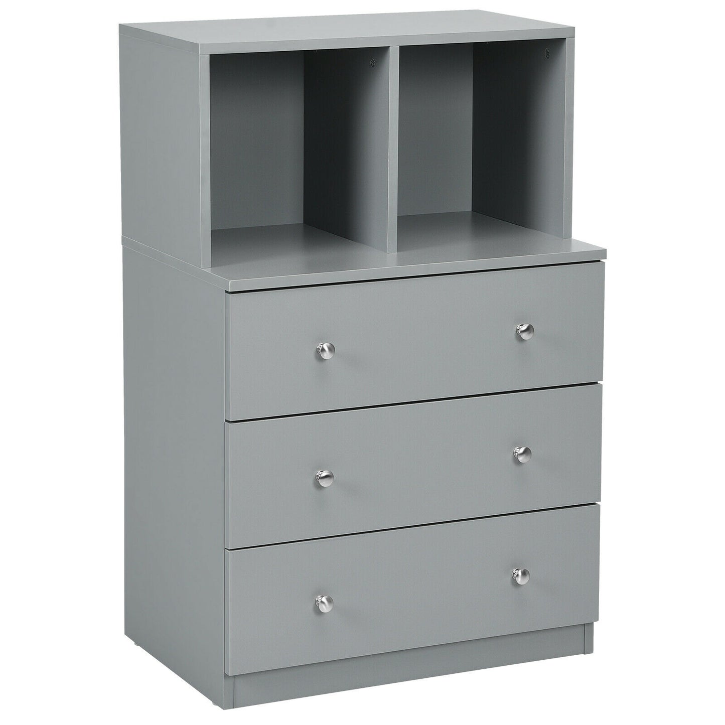 3 Drawer Dresser with Cubbies Storage Chest for Bedroom