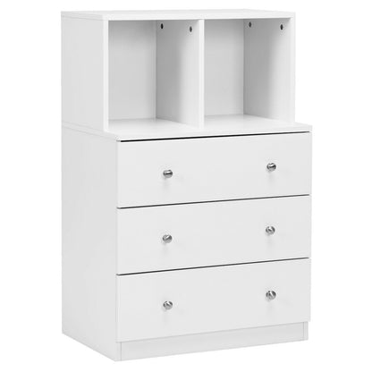 3 Drawer Dresser with Cubbies Storage Chest for Bedroom