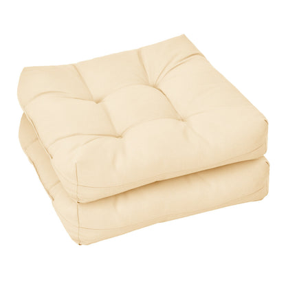 21 Inch x 21 Inch Patio Chair Seat Cushion Pads for Indoor and Outdoor