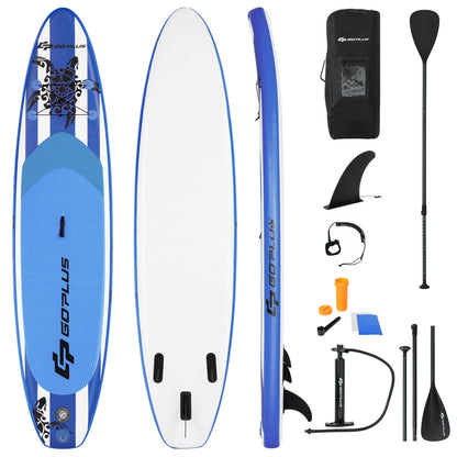 10.6 Feet Inflatable Paddle Board with Carry Bag - Default