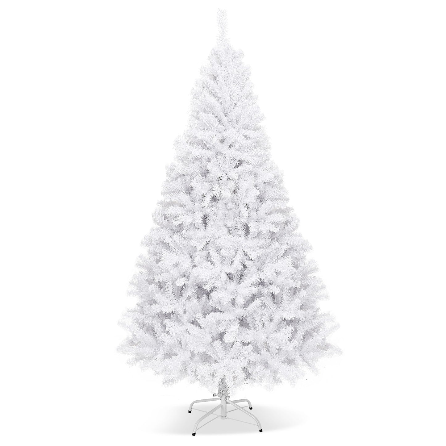 6' / 7.5' / 9' Hinged Artificial Christmas Tree with Metal Stand-6 ft - 7.5 Ft