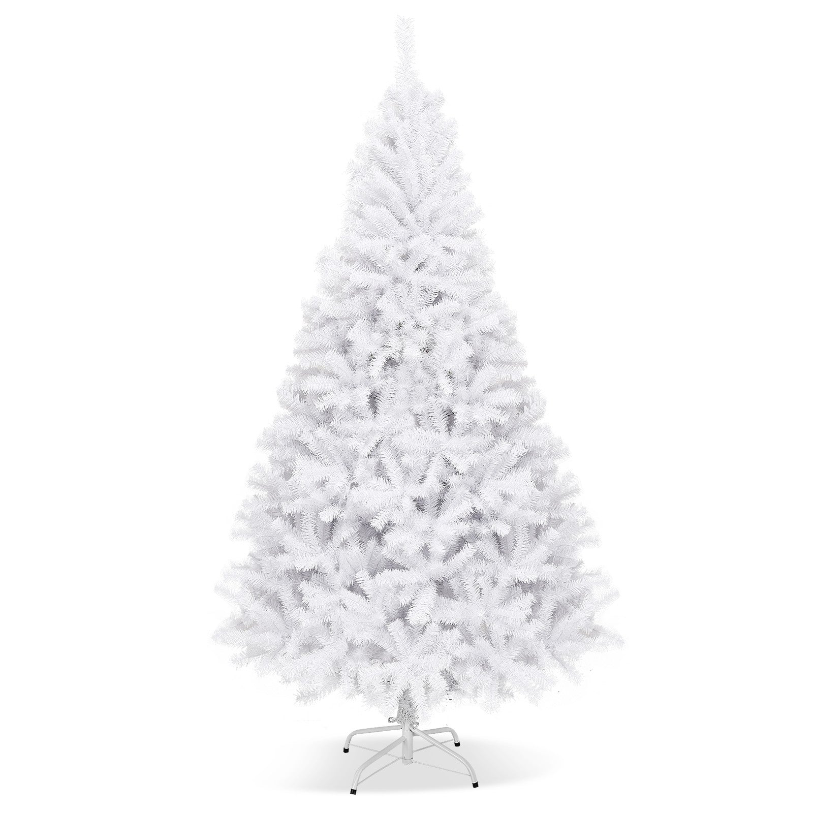6' / 7.5' / 9' Hinged Artificial Christmas Tree with Metal Stand-6 ft - 7.5 Ft