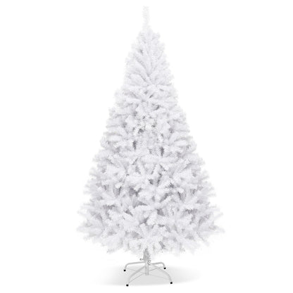 6' / 7.5' / 9' Hinged Artificial Christmas Tree with Metal Stand-6 ft - 7.5 Ft
